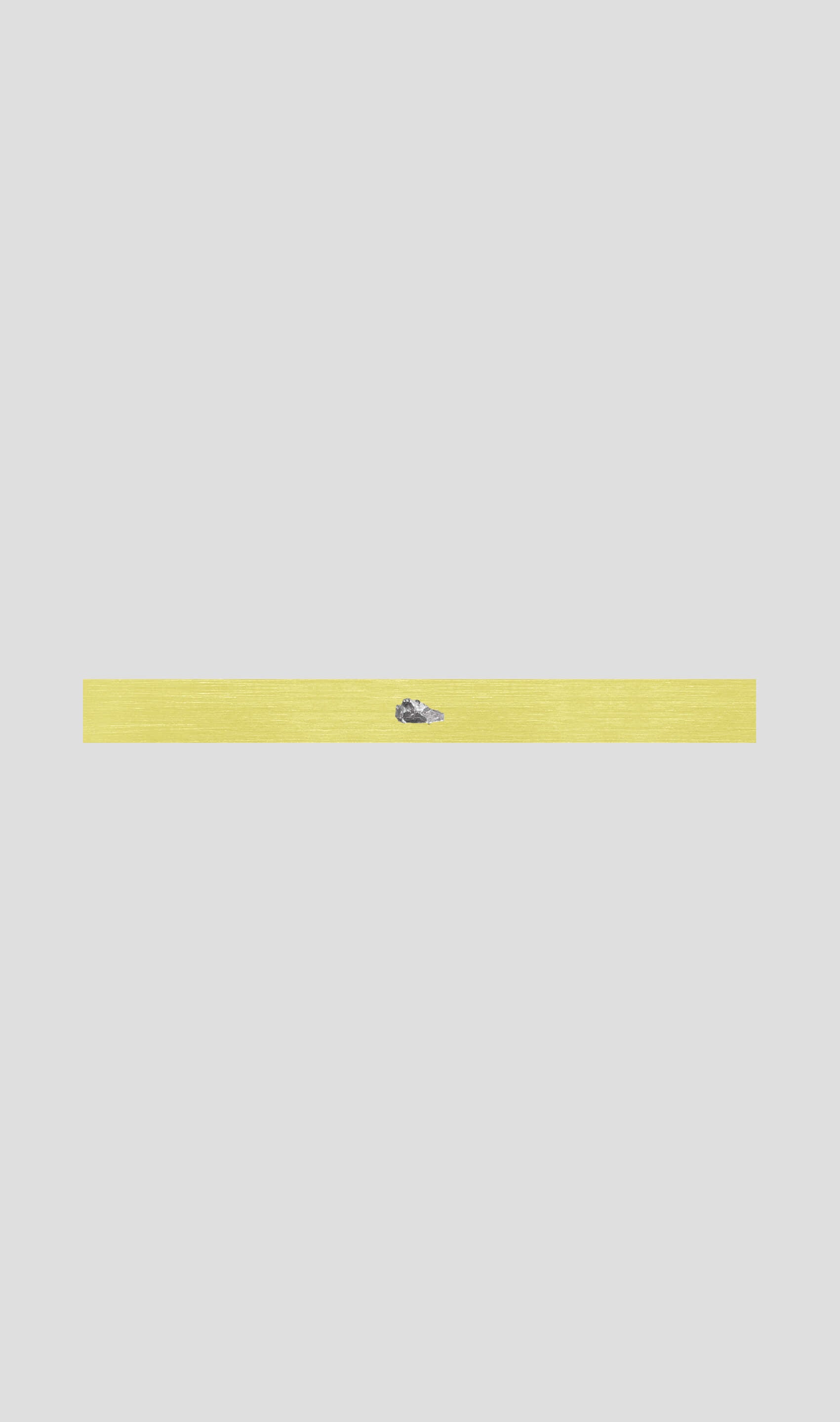 Yellow bracelet with a small blue gemstone accent, perfect for casual or elegant outfits.