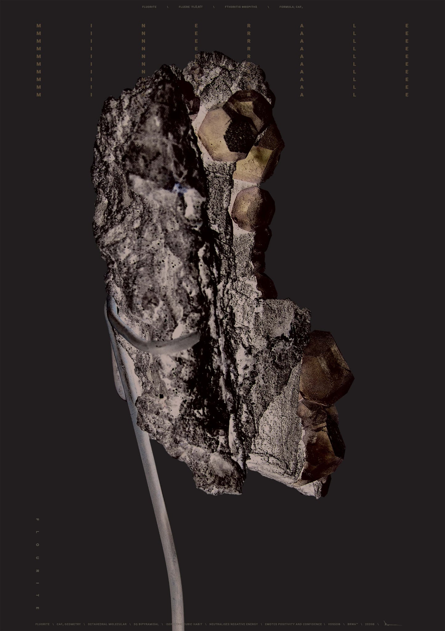 الطباعة: تصوير: Minérale Fluorite IR [BRWA©]