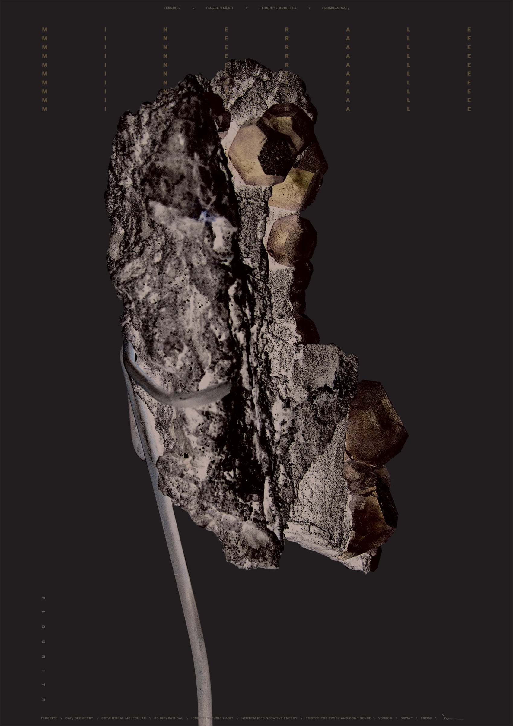 الطباعة: تصوير: Minérale Fluorite IR [BRWA©]