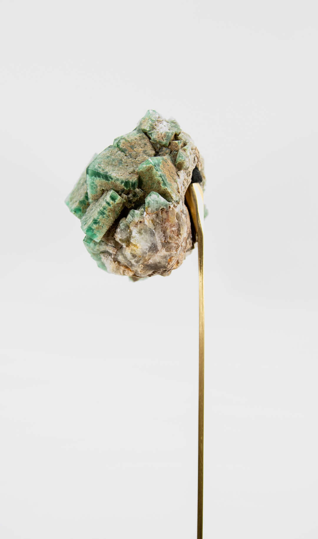 VERDE British Isometric Fluorite Gemstone mineral on stand 8