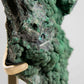 RARE Authentic Congo Natural Malachite in Brass Stand 2