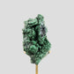RARE Authentic Congo Natural Malachite in Brass Stand 2
