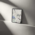 Digital Amethyst Crystal Tablet Wallpaper displayed on a shelf, showcasing mineralogical textures and vibrant colors.