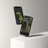 Stylish smartphone displaying a digital Raptor wallpaper, blending palaeontological art and modern design.