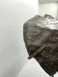 rare h5 nwa meteorite for sale on bronze stand at the uk fossil store 1850